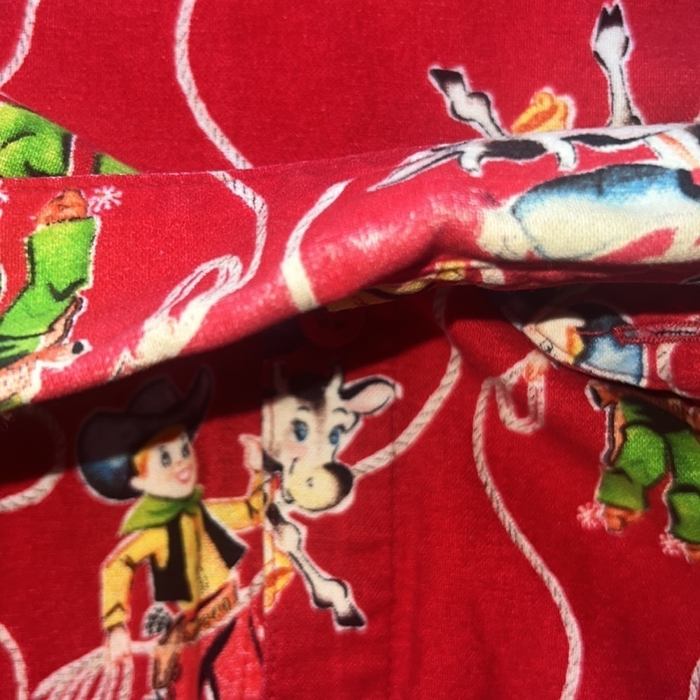 The Cat’s Pajamas retro western print night shirt size medium - Picture 9 of 11